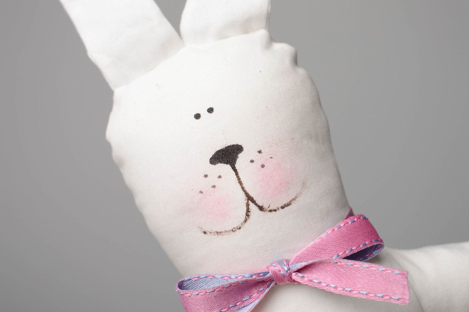 Textil Kuscheltier Hase handmade foto 3