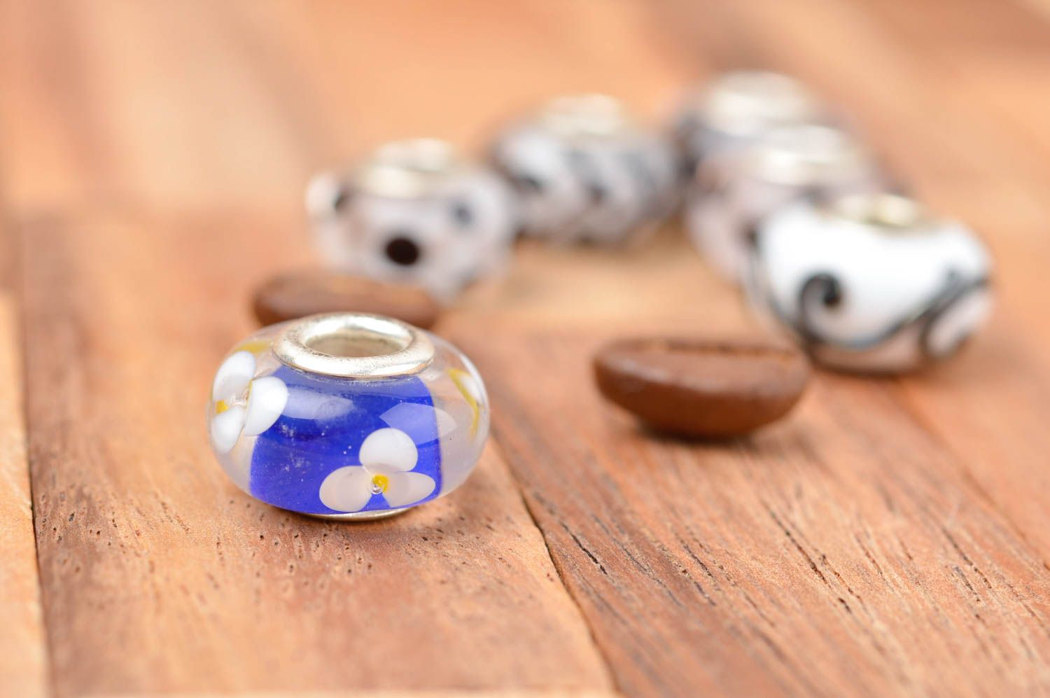 Unusual fittings glass beads designer accessories fittings for jewelry photo 1