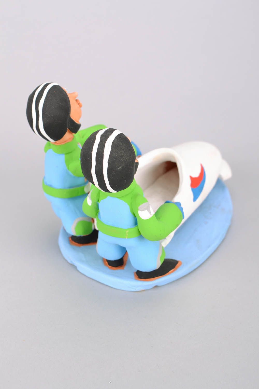Ceramic figurine Two Bobsleigh Athletes photo 5