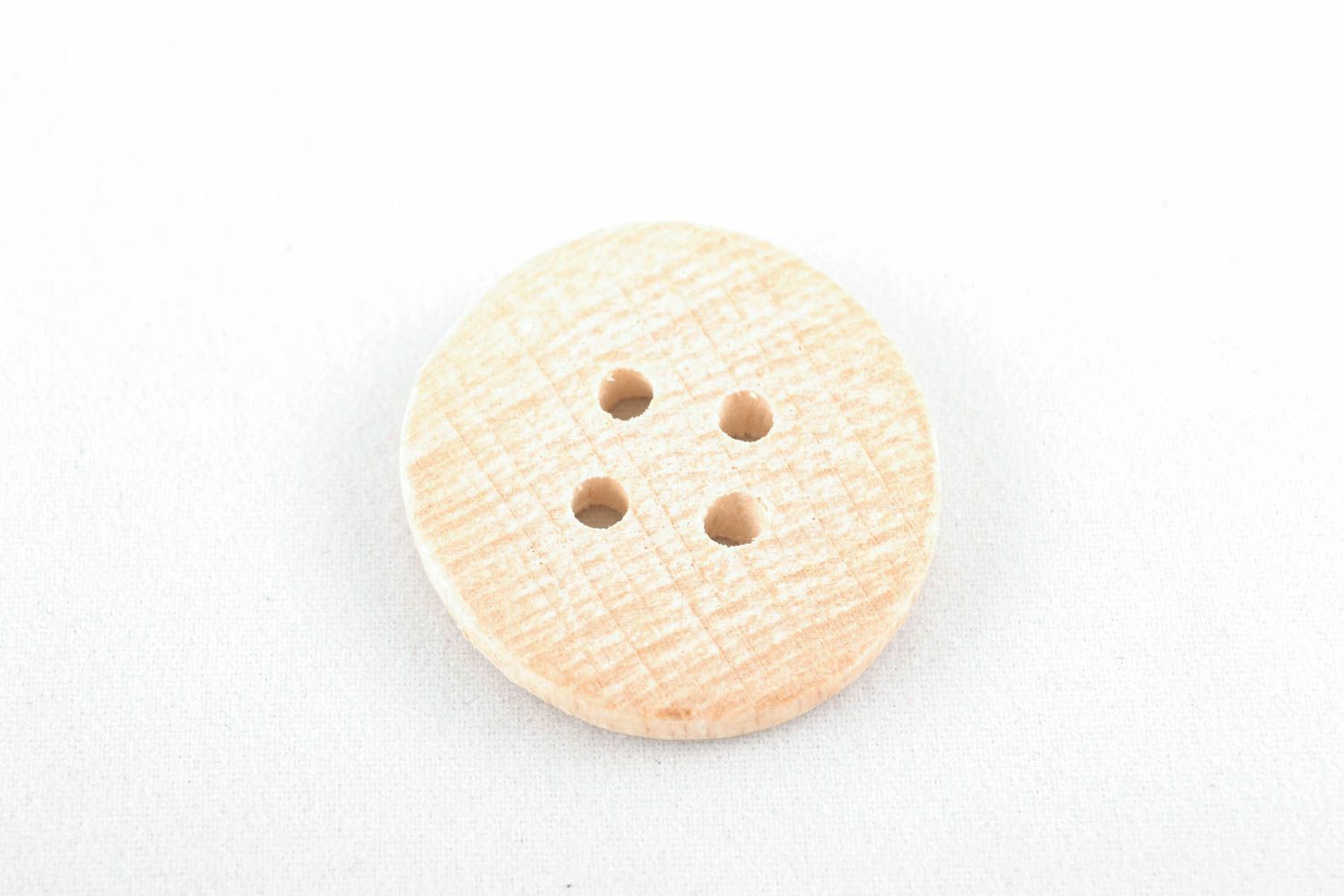 Set of round wooden buttons photo 3