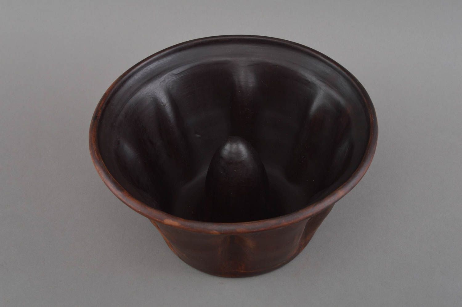 Глиняная форма для выпечки ручной работы для кексов и кулича эко посуда  фото 2
