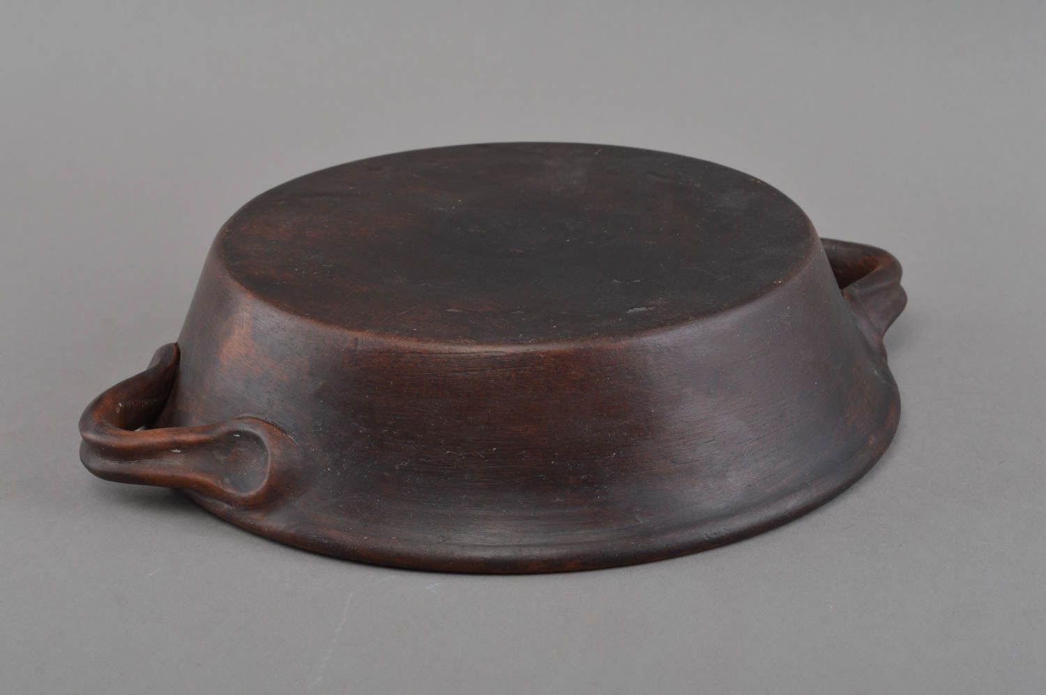Sartén de cerámica con tapa hecha a mano menaje de cocina vajilla de barro foto 3