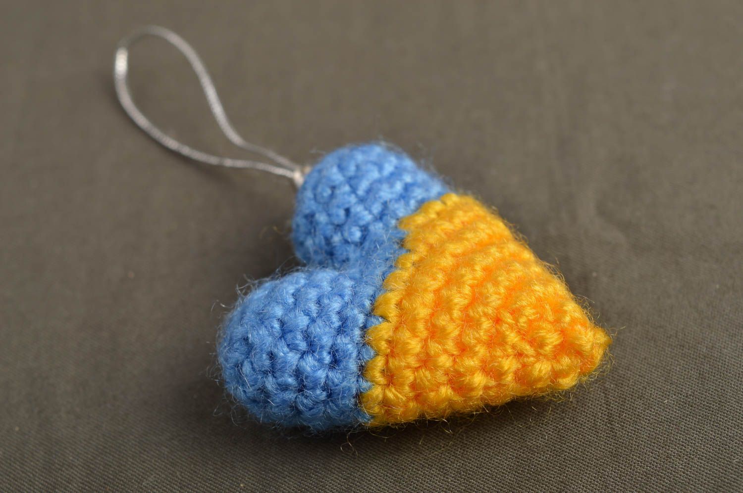 Handmade keychain crocheted keychain design trinket pendant for key unusual gift photo 1