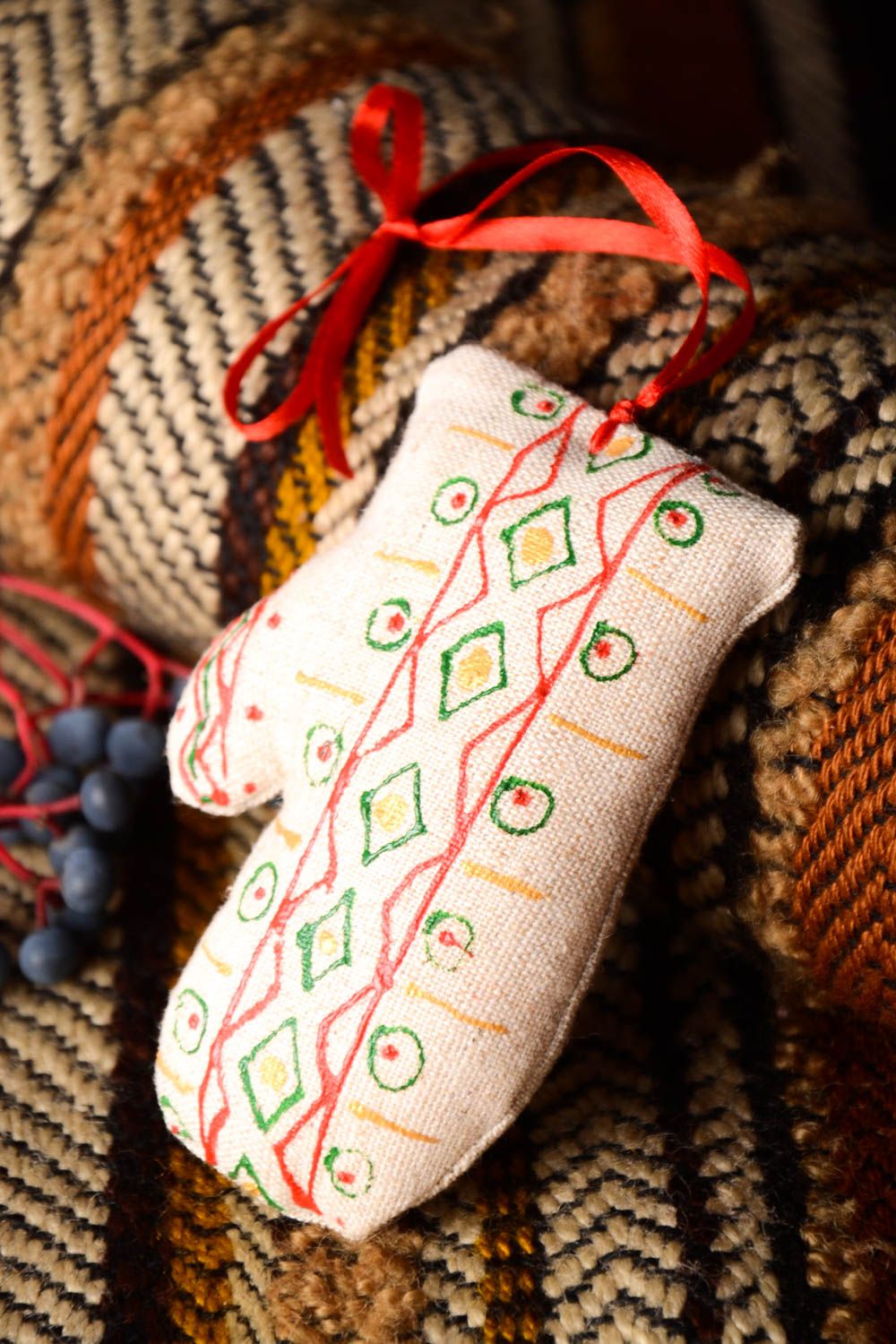 Textil Spielzeug handmade Deko Anhänger Designer Geschenk Deko zum Aufhängen foto 2
