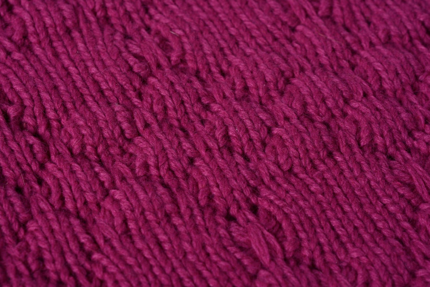 Funda de almohada tejida de lana con dos agujas pequeña bonita  foto 3