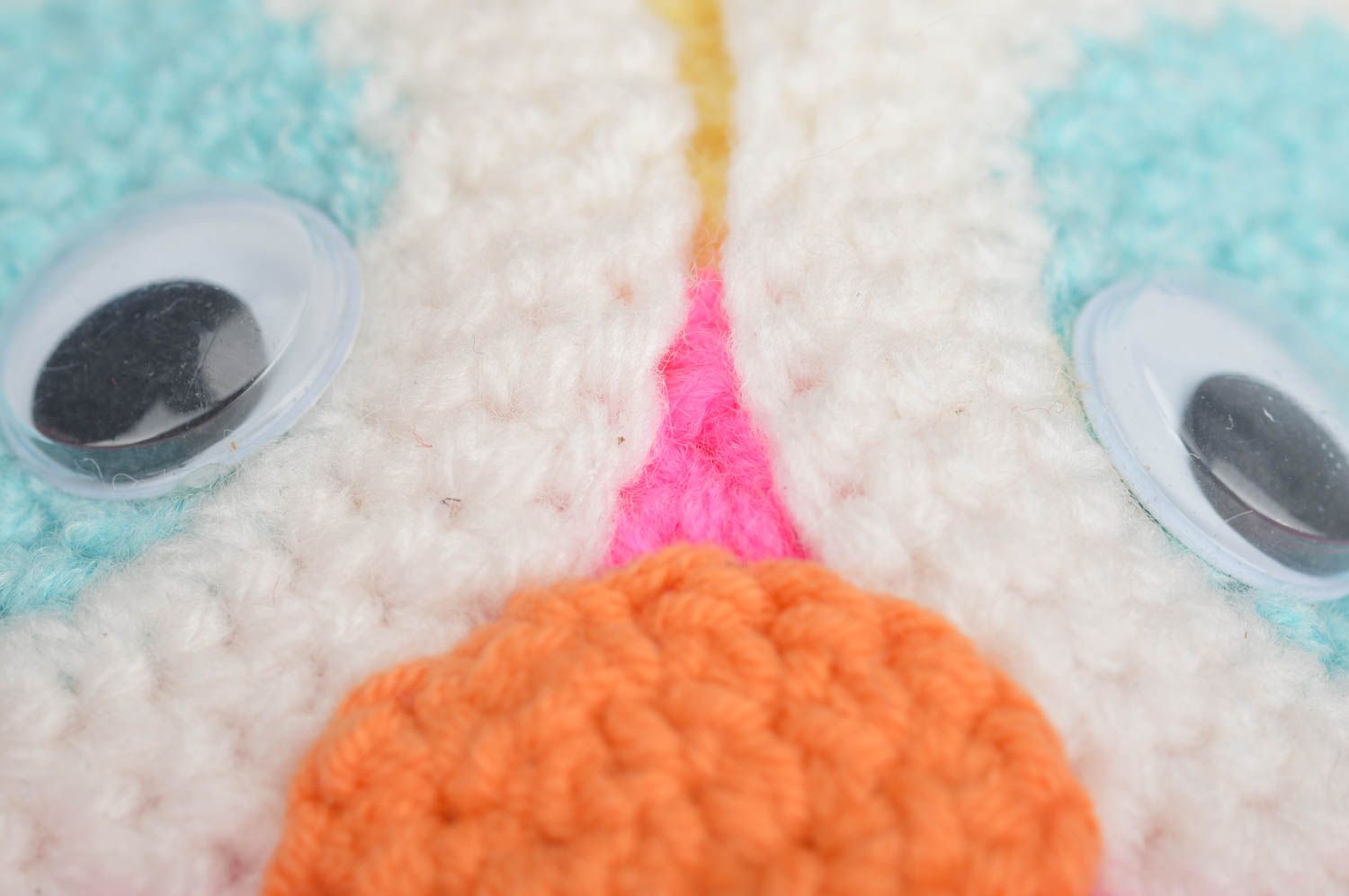 Bonnet tricoté pour bébé fait main beau vif en forme de hibou original photo 4