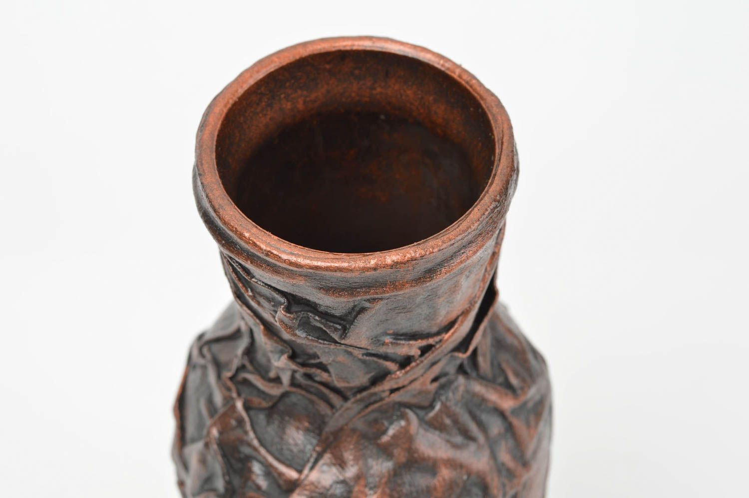 Стеклянная ваза ручной работы декоративная ваза в стиле винтаж ваза из стекла фото 2