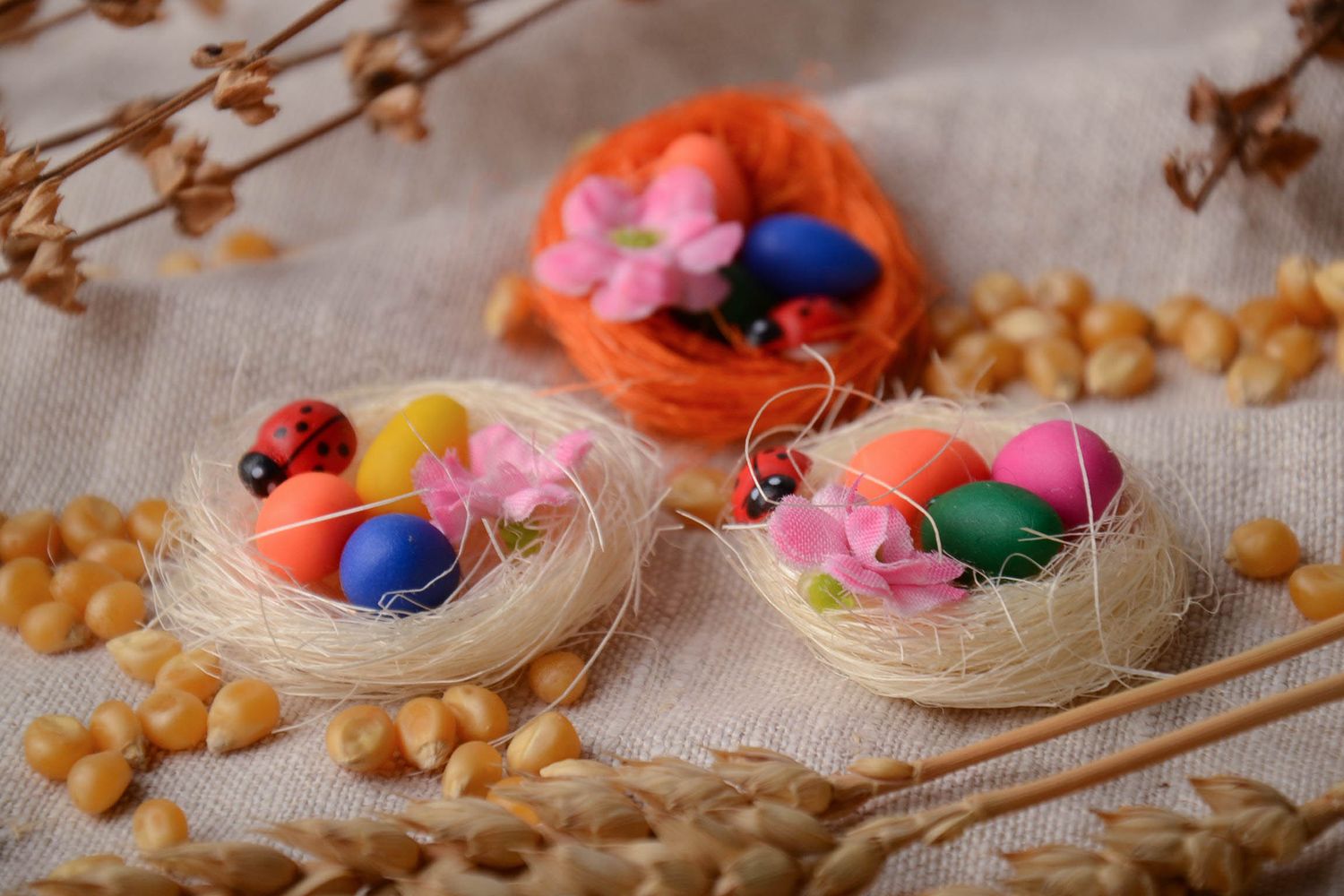 Fridge magnet Easter Nest with Eggs photo 1