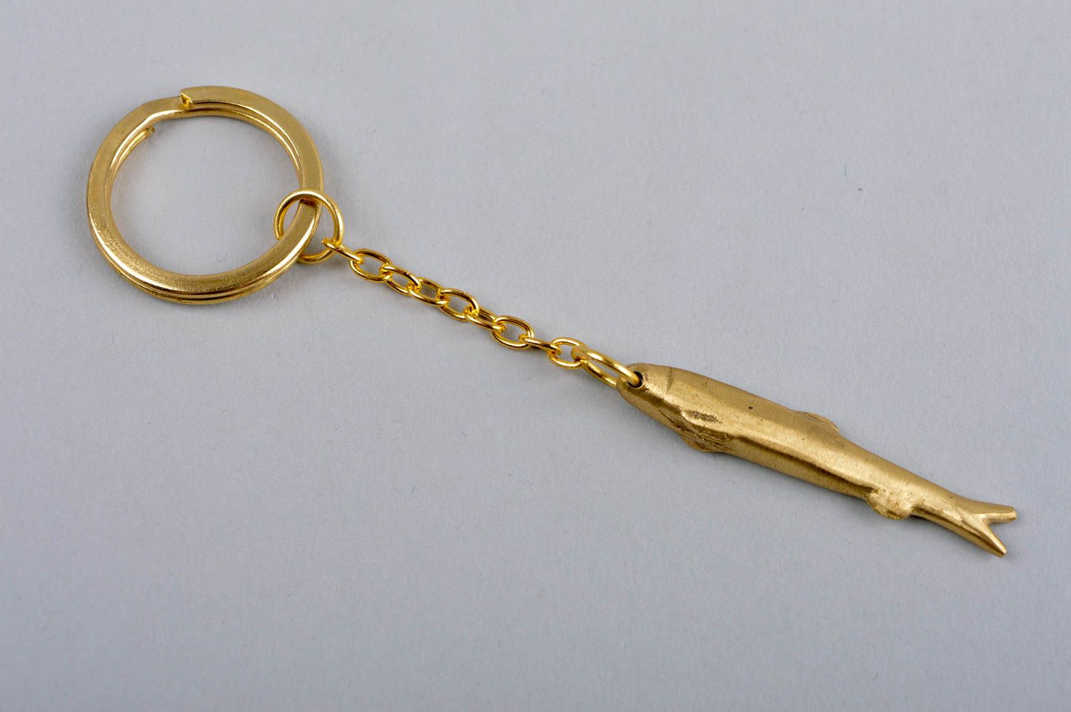 Handmade Metall Schlüsselanhänger Fisch Accessoires für Frauen Schlüssel Schmuck foto 3
