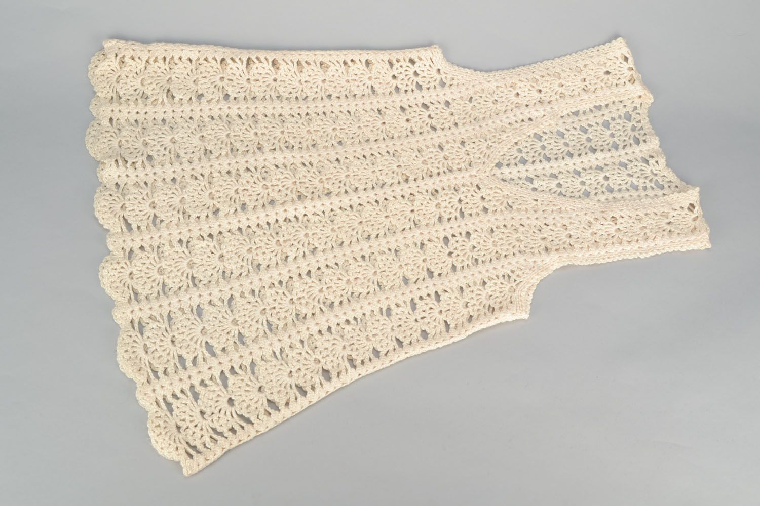 Gilet tricoté long pour femme original photo 2