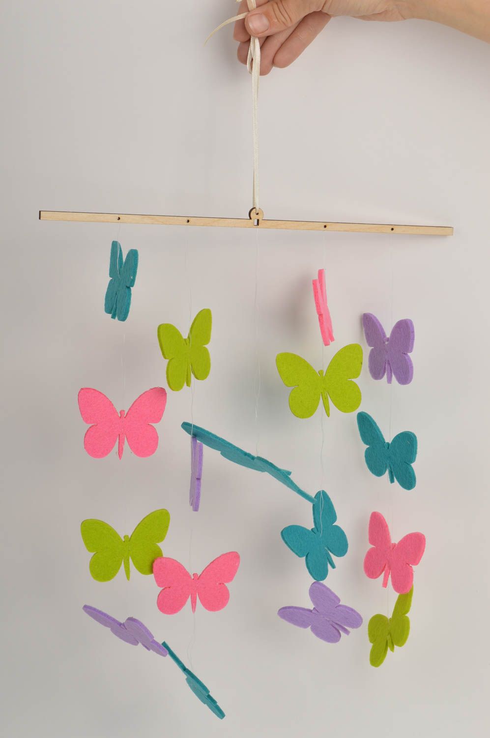 Deko Hänger Schmetterlinge zum Aufhängen Süße Deko Ideen Handgemachtes Geschenk foto 2