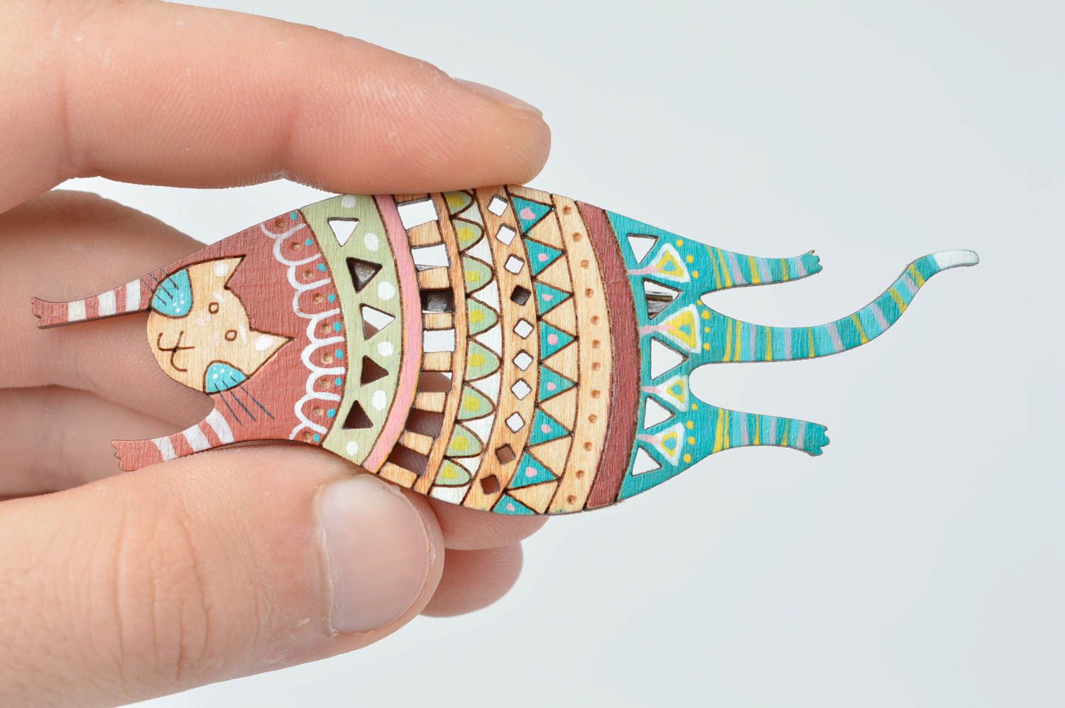 Handmade brooch designer accessory unusual brooch for children gift ideas photo 5