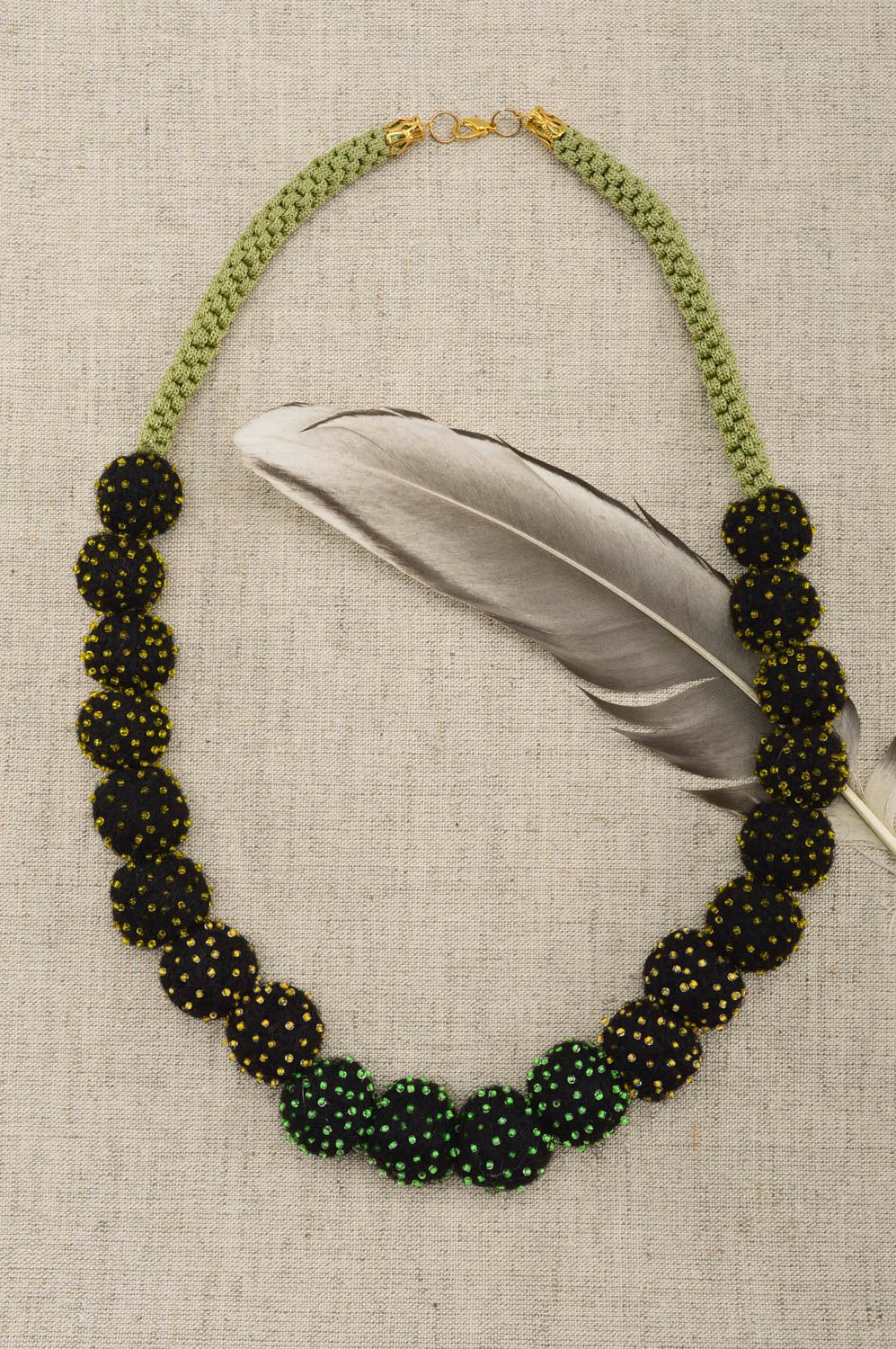 Handmade stylish necklace designer beaded necklace stylish neck accessory photo 1