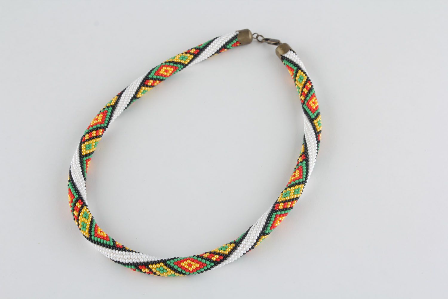 Braided cord necklace photo 3