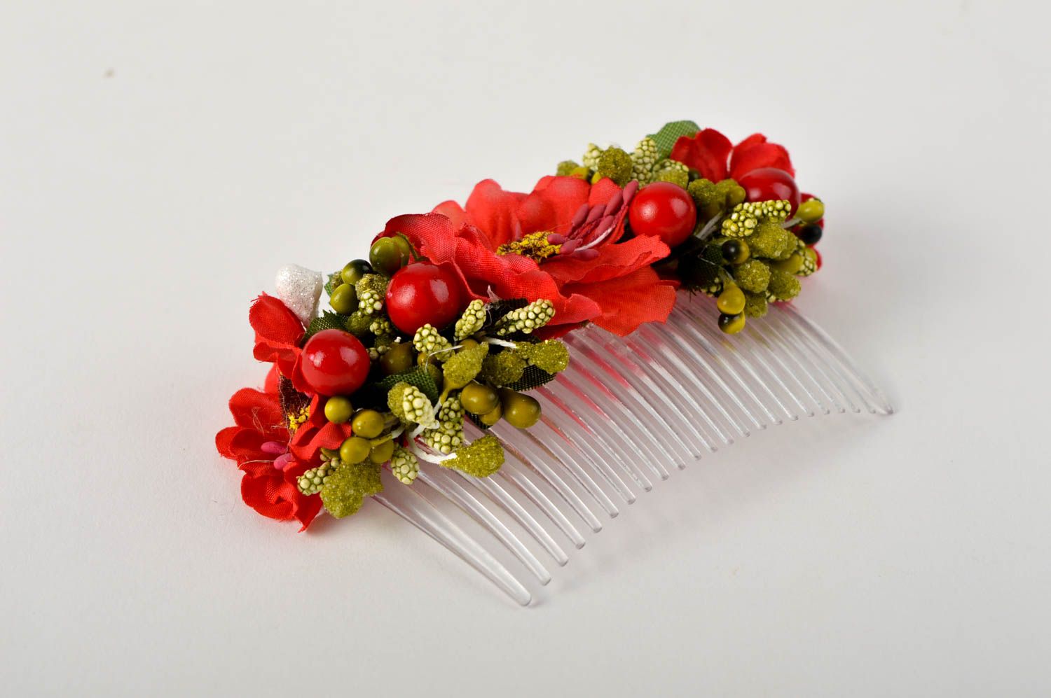 Beautiful handmade hair comb flowers in hair elegant hair ornaments small gifts photo 3