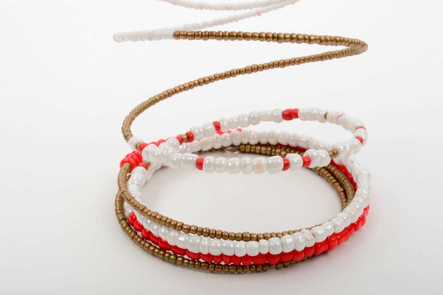 Handmade bracelet beaded bracelet designer accessory unusual gift for girl photo 5
