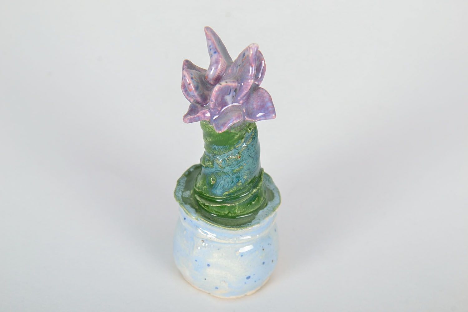 Figura de cerámica en miniatura Cacto foto 3