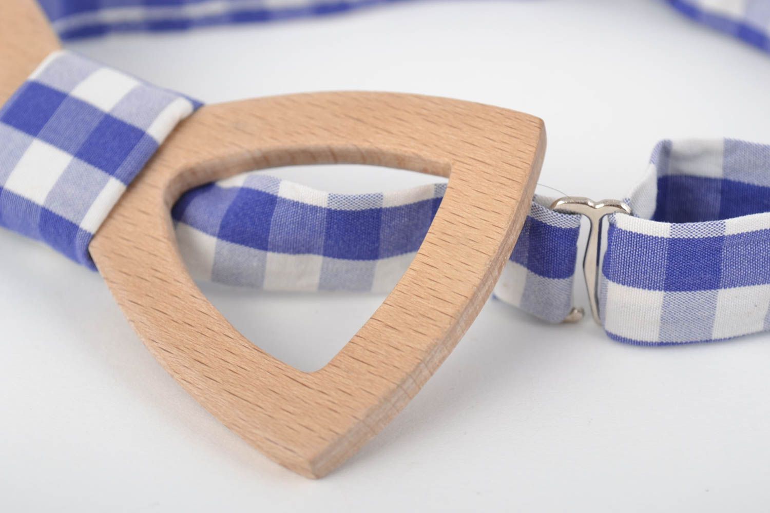 Stylish unisex design wooden bow tie hand made  photo 2