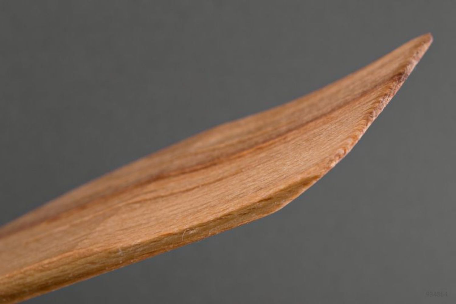 Espátula de madera de cocina con ranuras foto 5