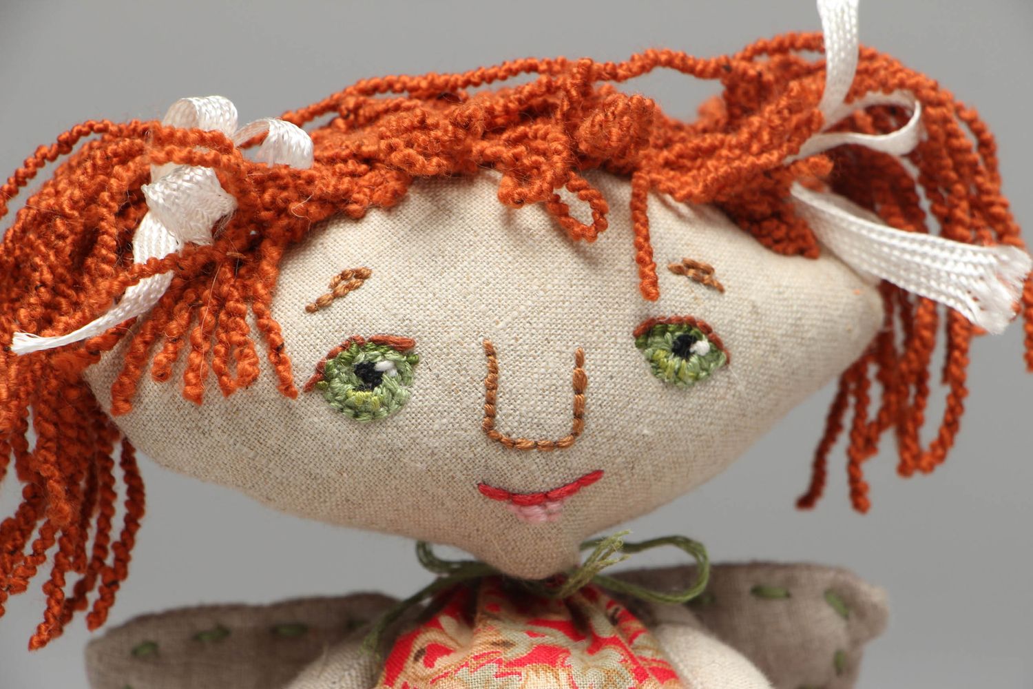 Handmade textile doll for interior design photo 2