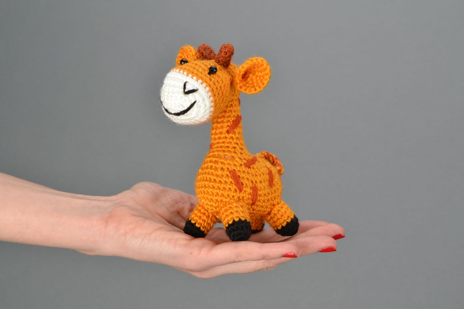 Jouet mou tricoté au crochet Girafe  photo 2
