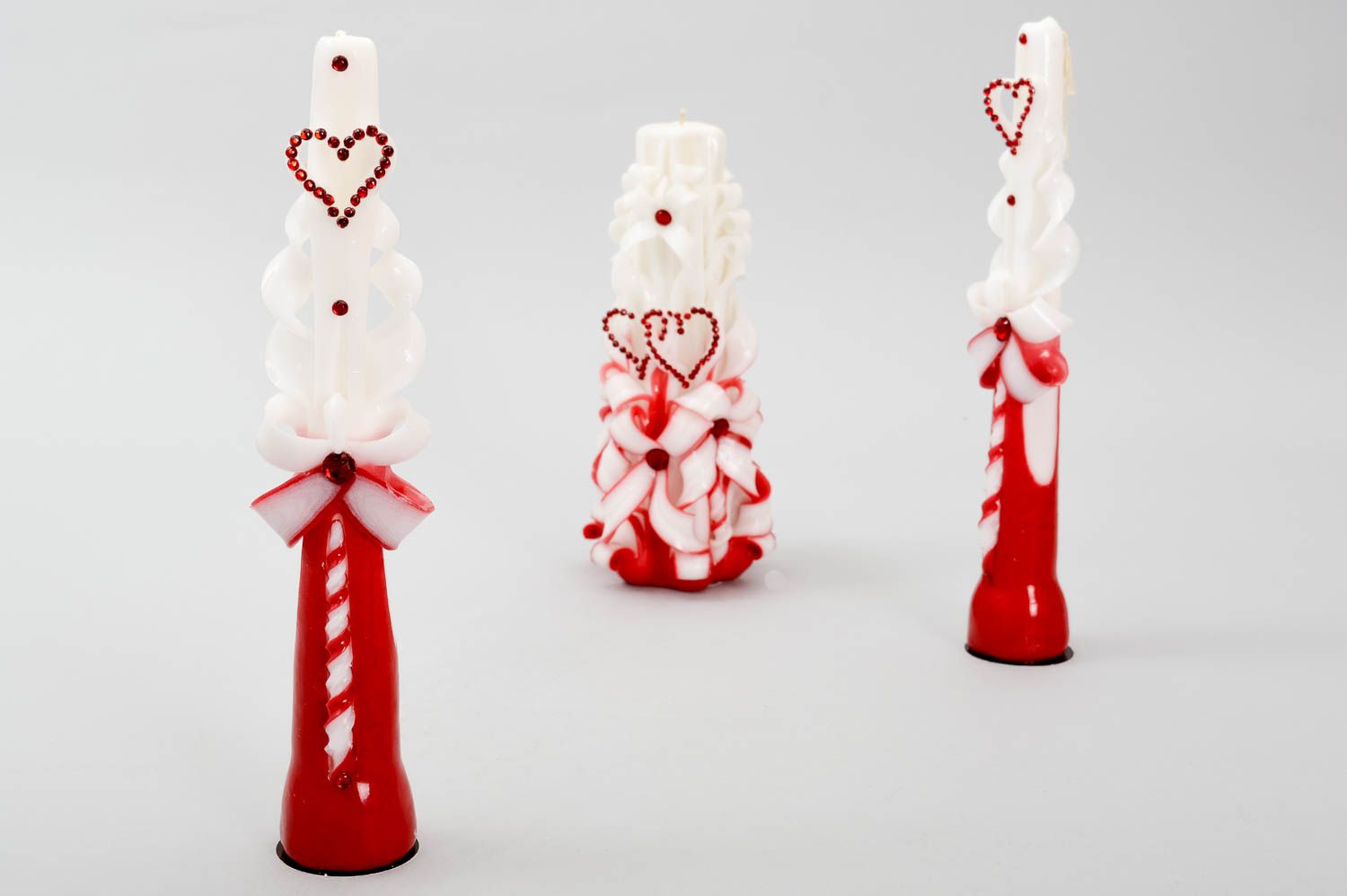 Handmade Kerzen Geschenk Deko Kerzen Hochzeit Accessoires Wachs Kerzen 3 Stück foto 5
