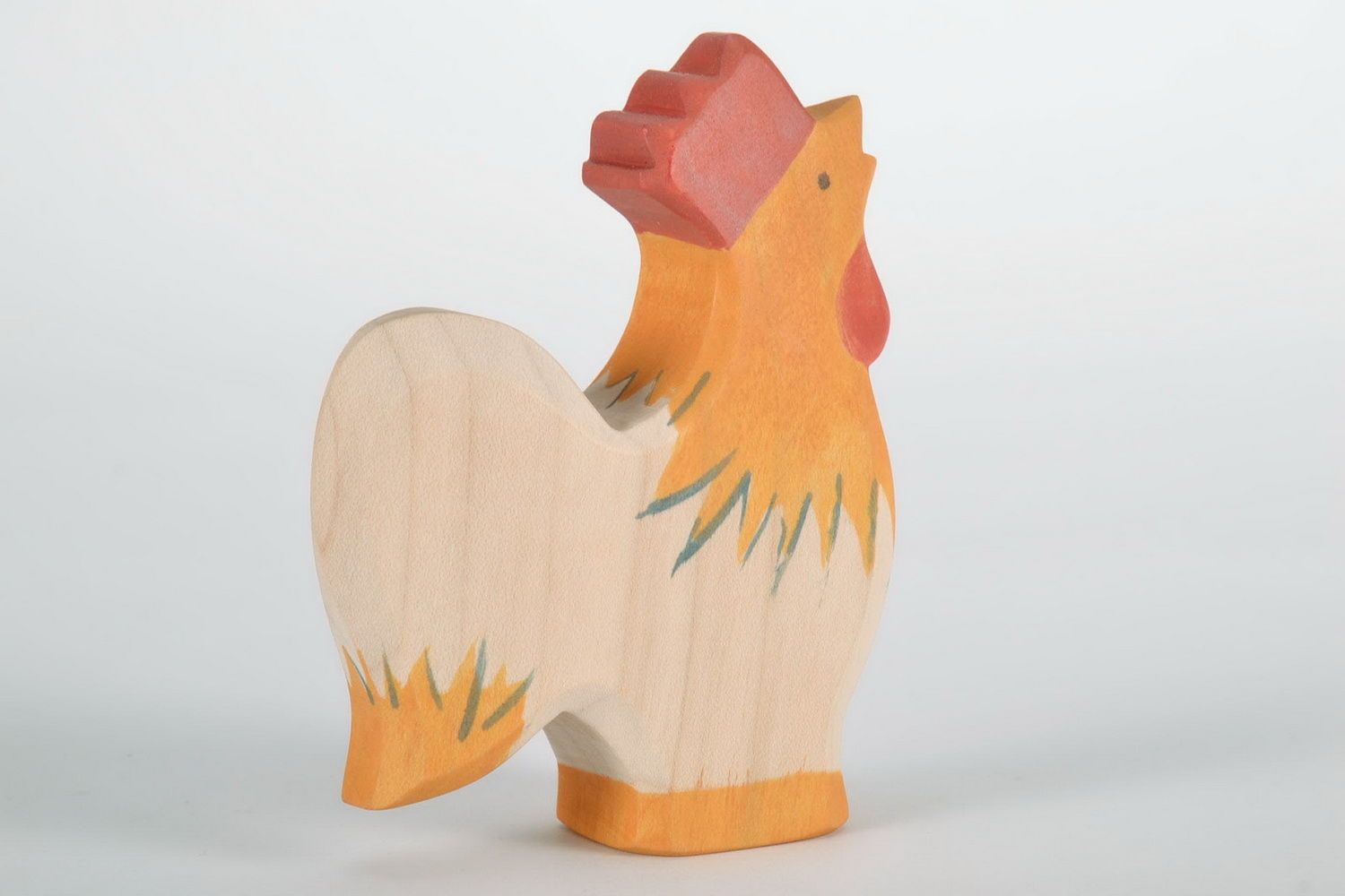 Figurine made from maple wood Cock photo 1