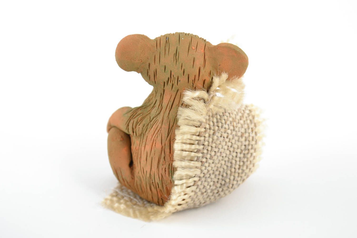Lustige schöne handgemachte keramische Statuette Affe aus Gips für Interieur foto 5