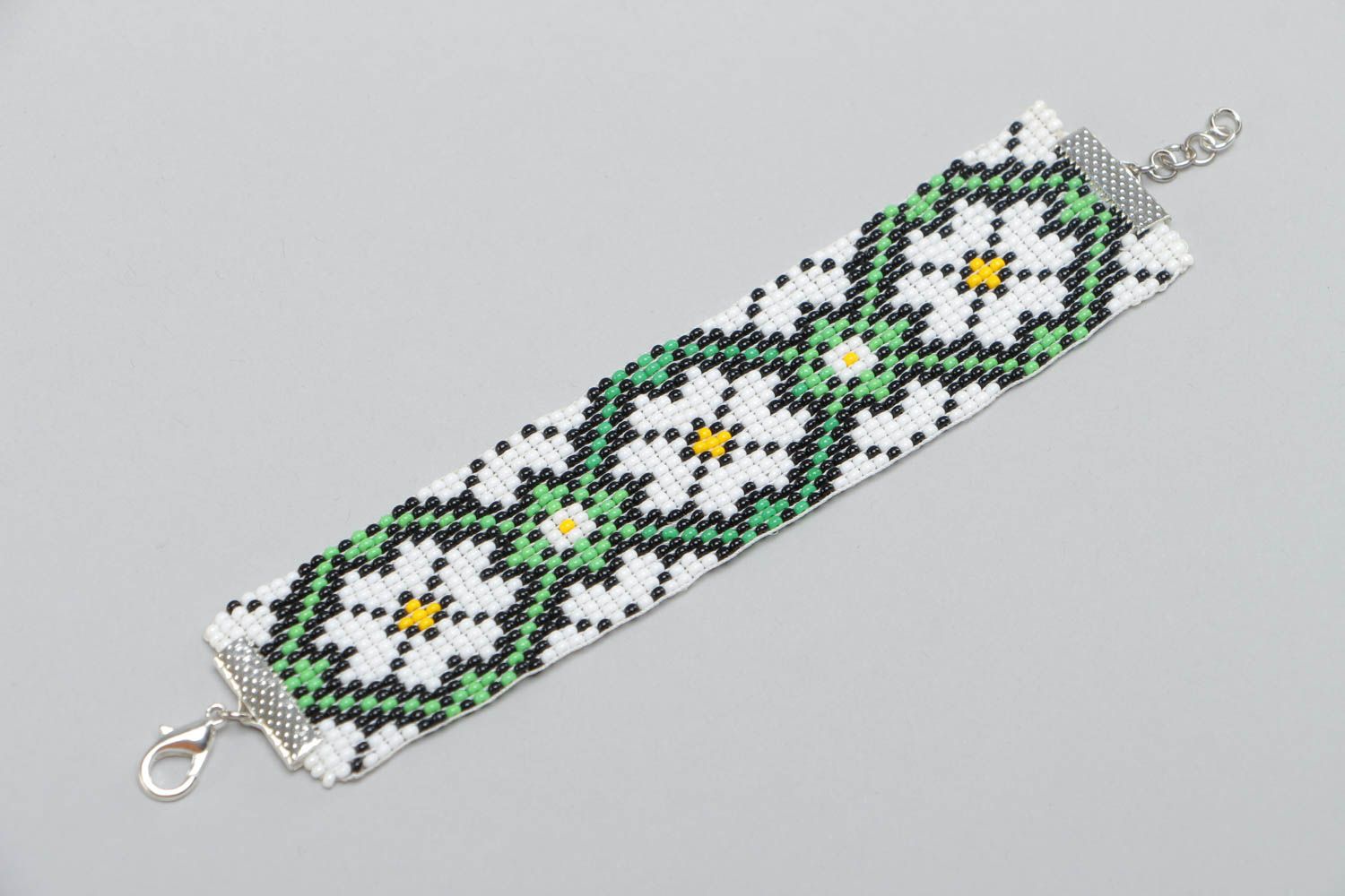 Bracelet en perles de rocaille fait main ethnique bijou original pour femme photo 2
