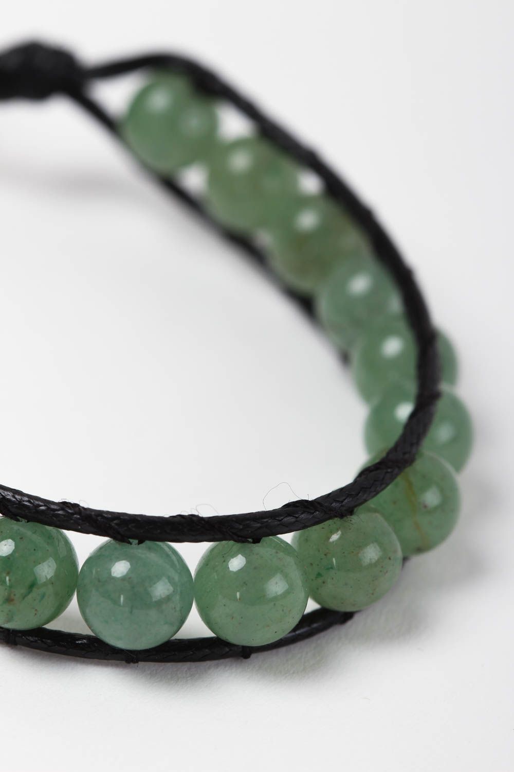 Nephritis stone bracelet handmade jewelry with natural stones fashion bracelets photo 3