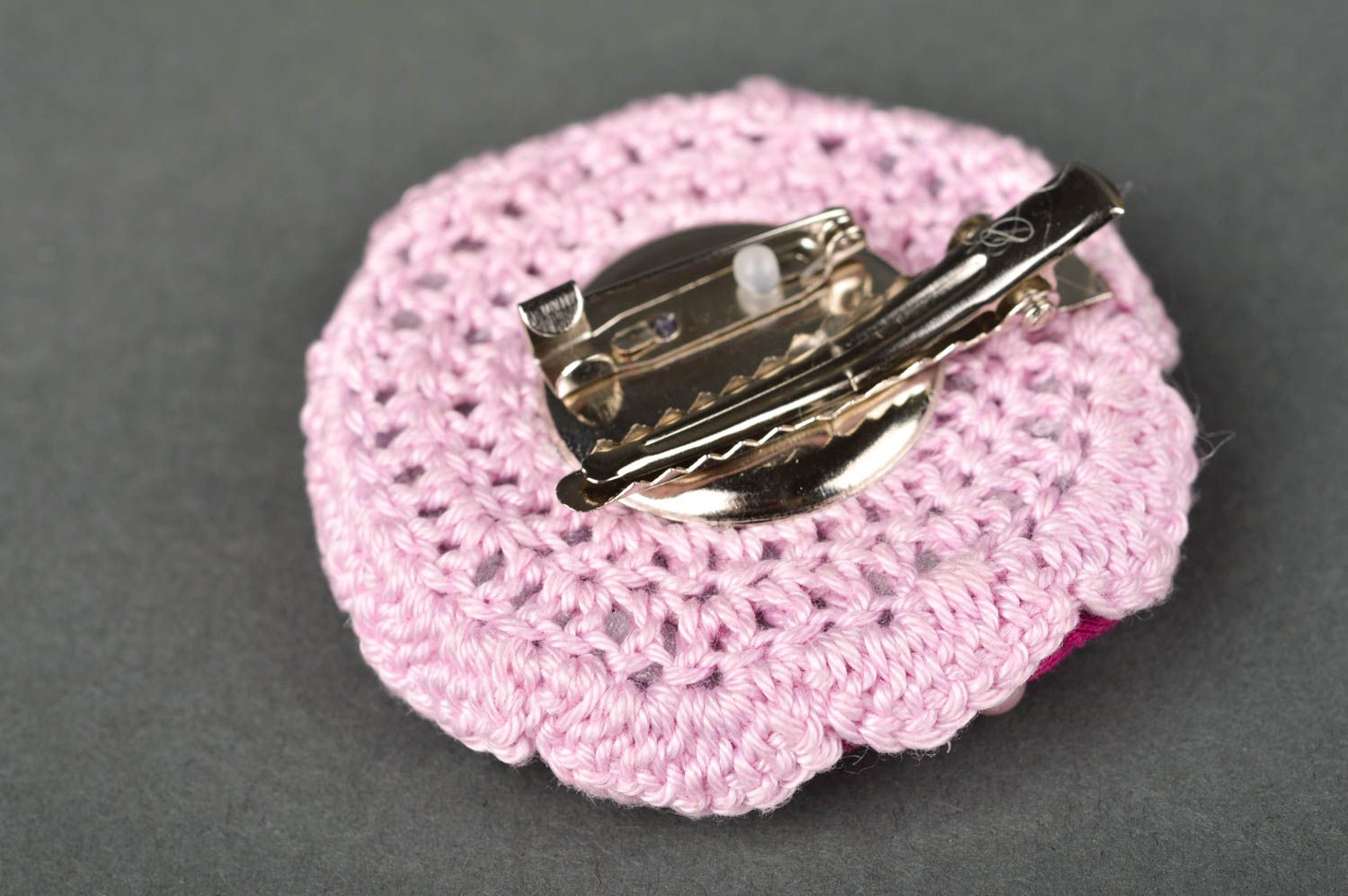 Handmade brooch crocheted brooch fashion brooch beautiful jewelry flower brooch  photo 5
