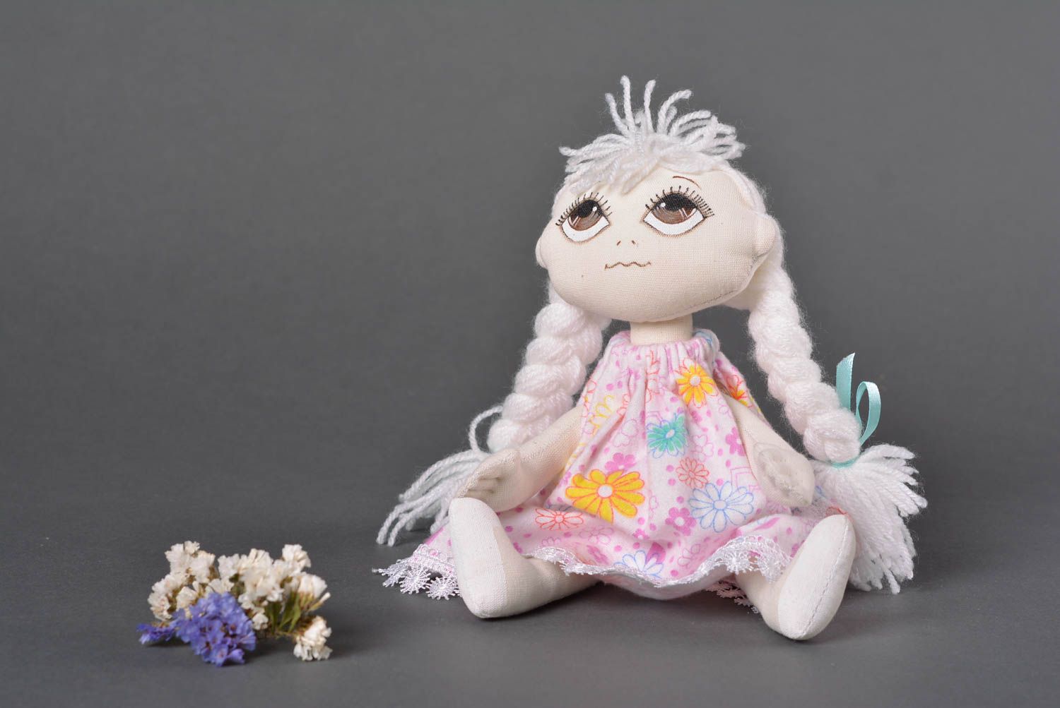 Handmade doll for girls unusual toy designer doll gift ideas nursery decor photo 1