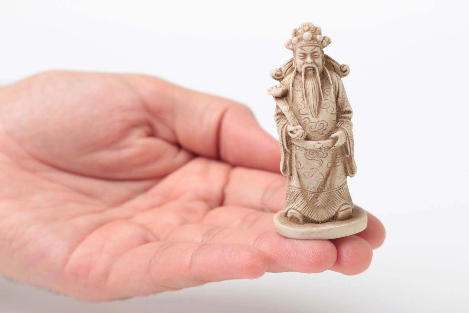 Figurine décorative fait main Petite statue Déco maison Fu souvenir oriental photo 5