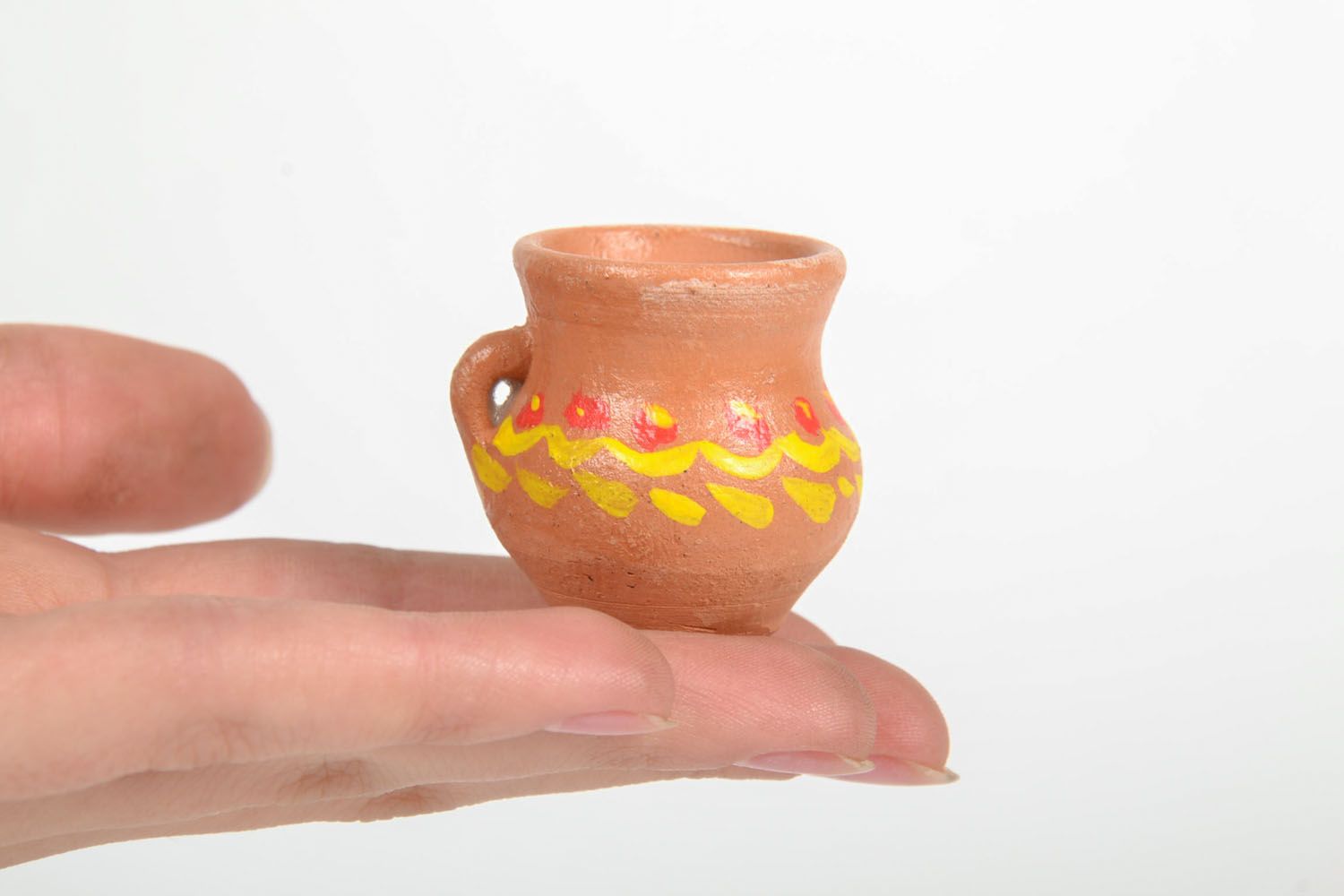 Jarro de cerâmica em miniatura foto 5