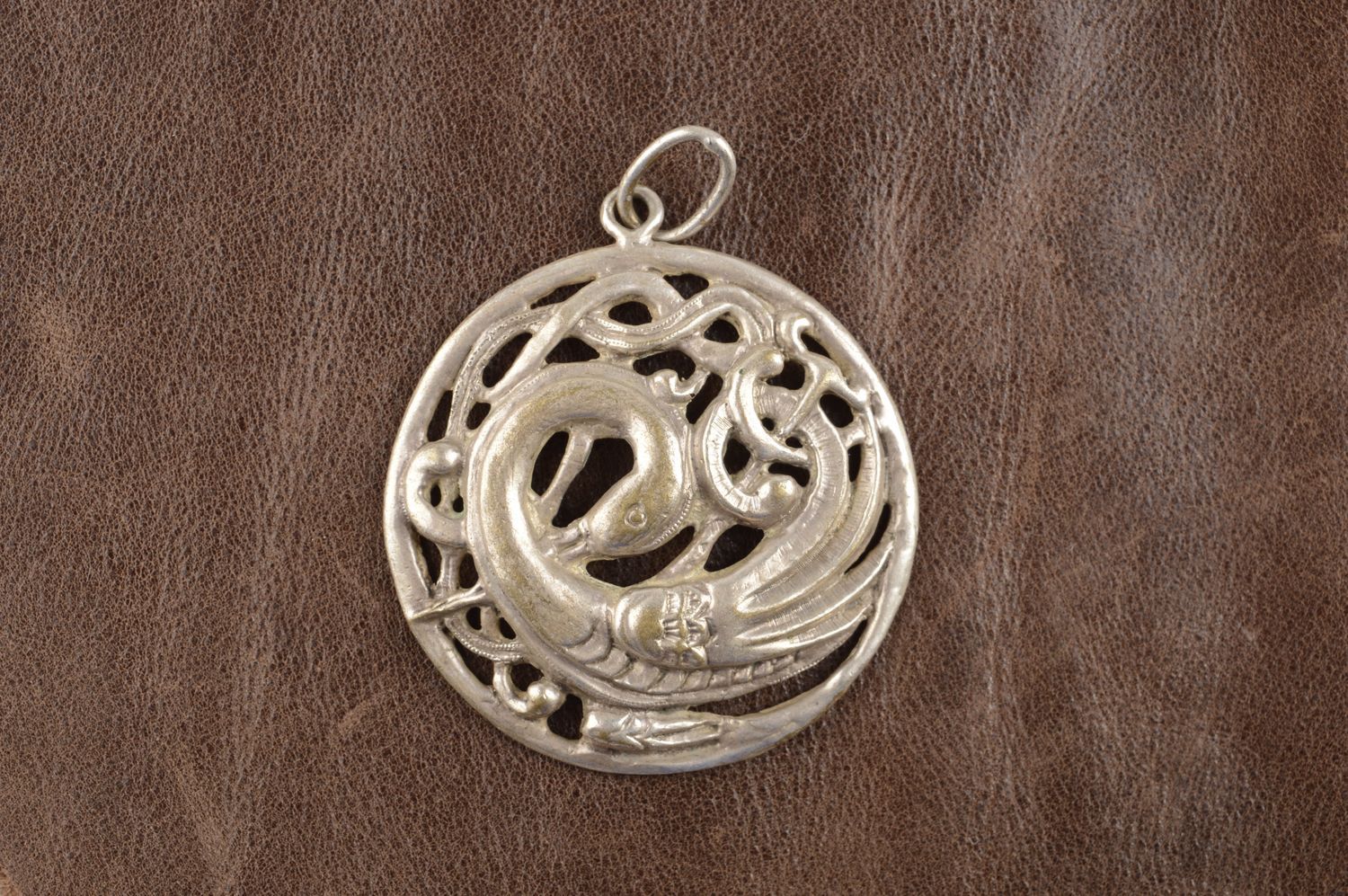 Handmade designer jewelry bronze pendant for women bronze accessories for women photo 1