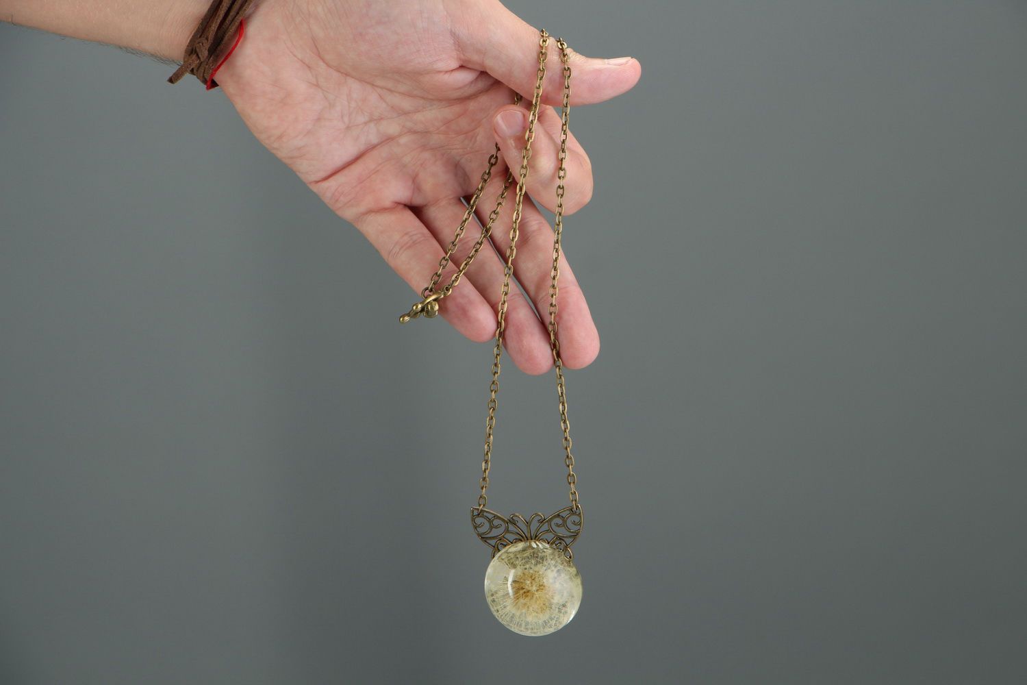 Necklace made ​​of bronze Dandelion photo 5