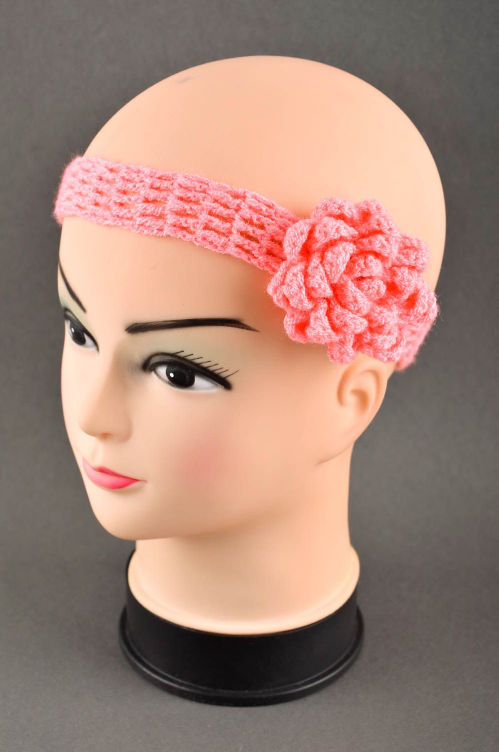 Handmade headband unusual head accessory gift ideas flower headband for girls photo 1