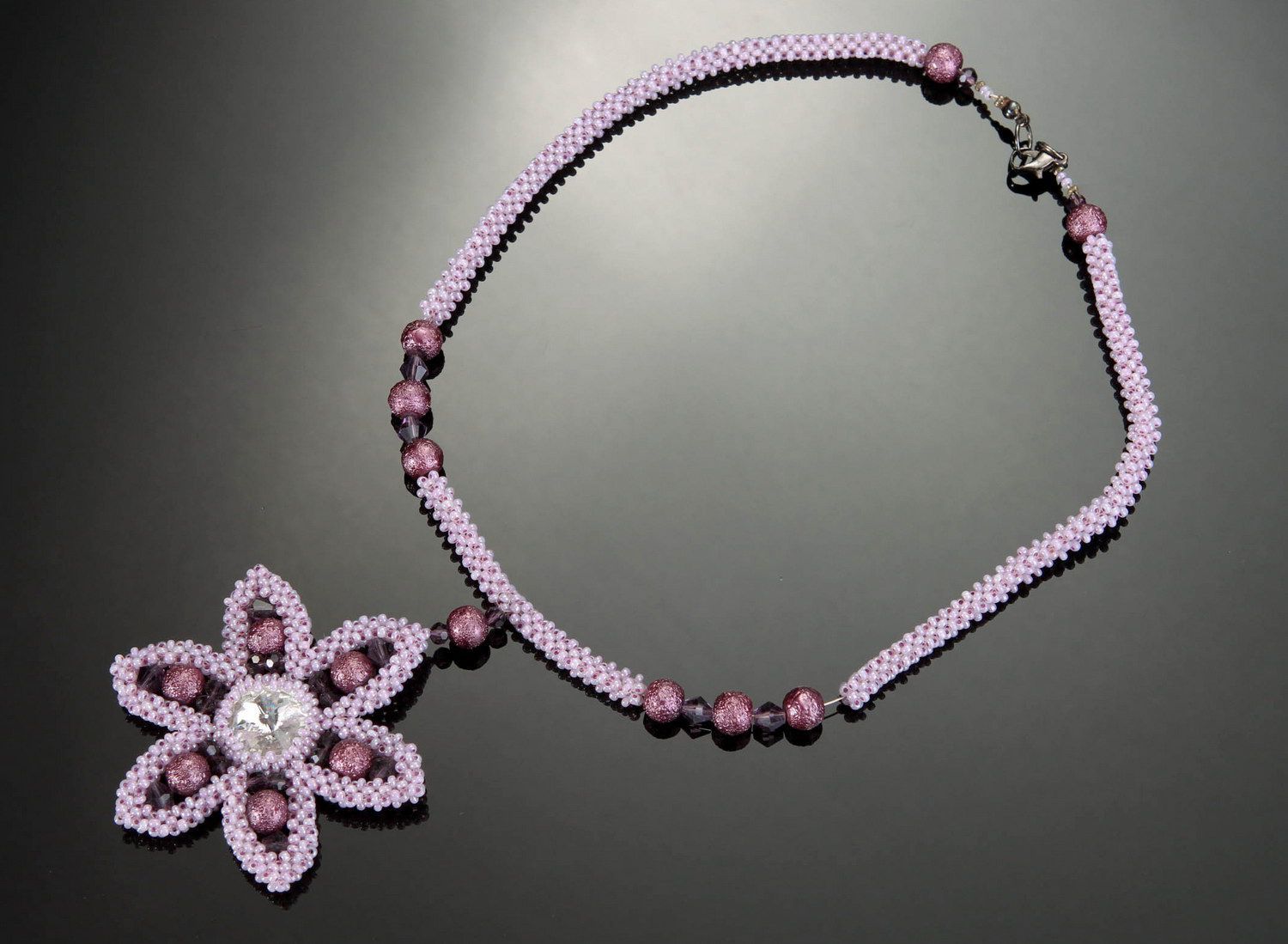 Necklace made of czech beads photo 2