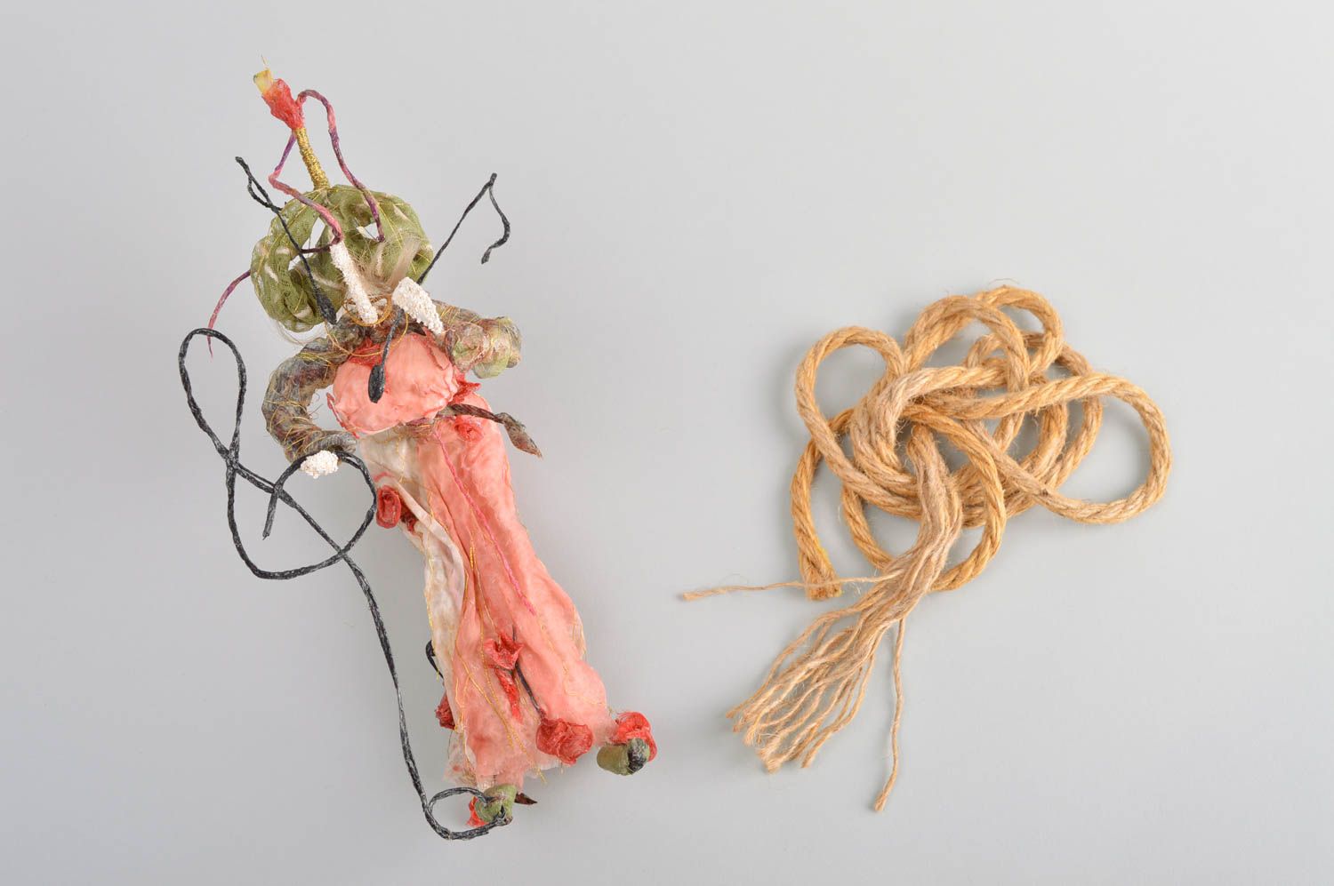 Handmade künstlerische Designer Puppe Stoff Spielzeug schöne Puppe für Wand Deko foto 1