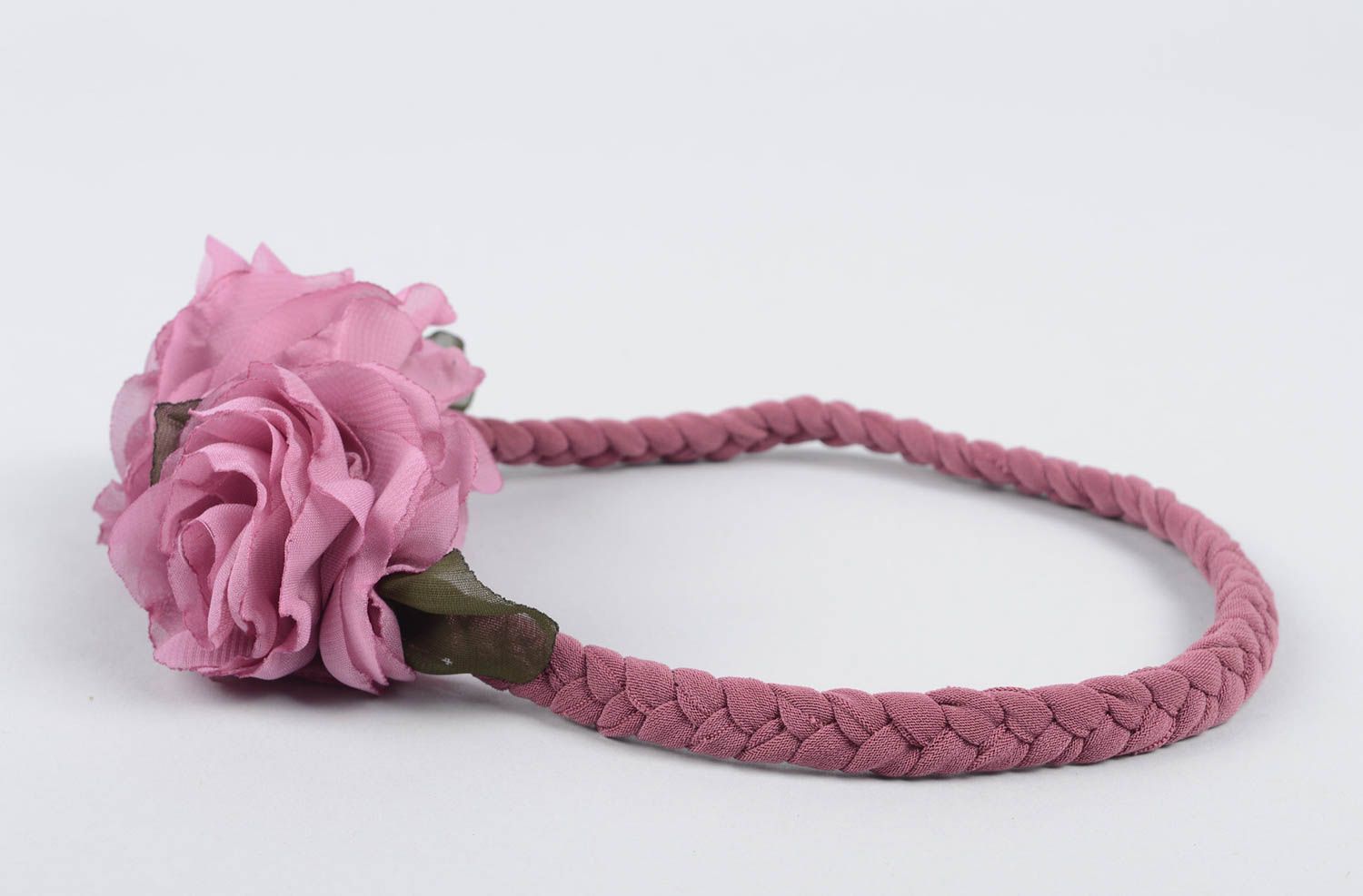 Handgemacht Haarband mit Blume Haar Accessoire Haarschmuck Blüte in Lila foto 3