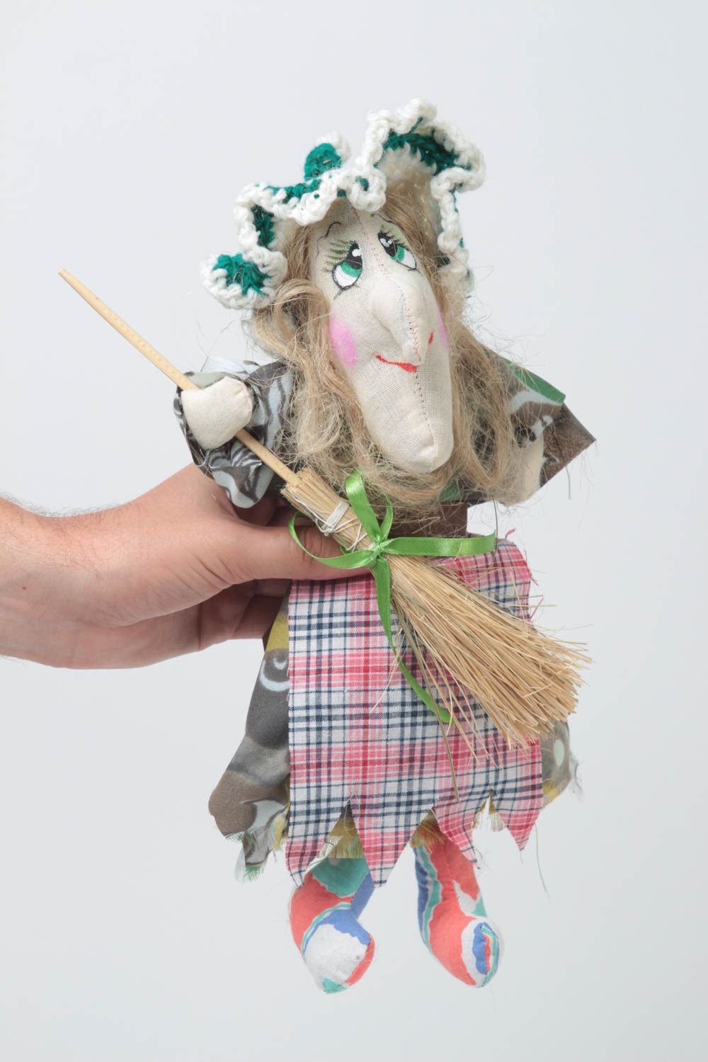 Juguete artesanal de tela natural muñeca de peluche regalo original para niño foto 4