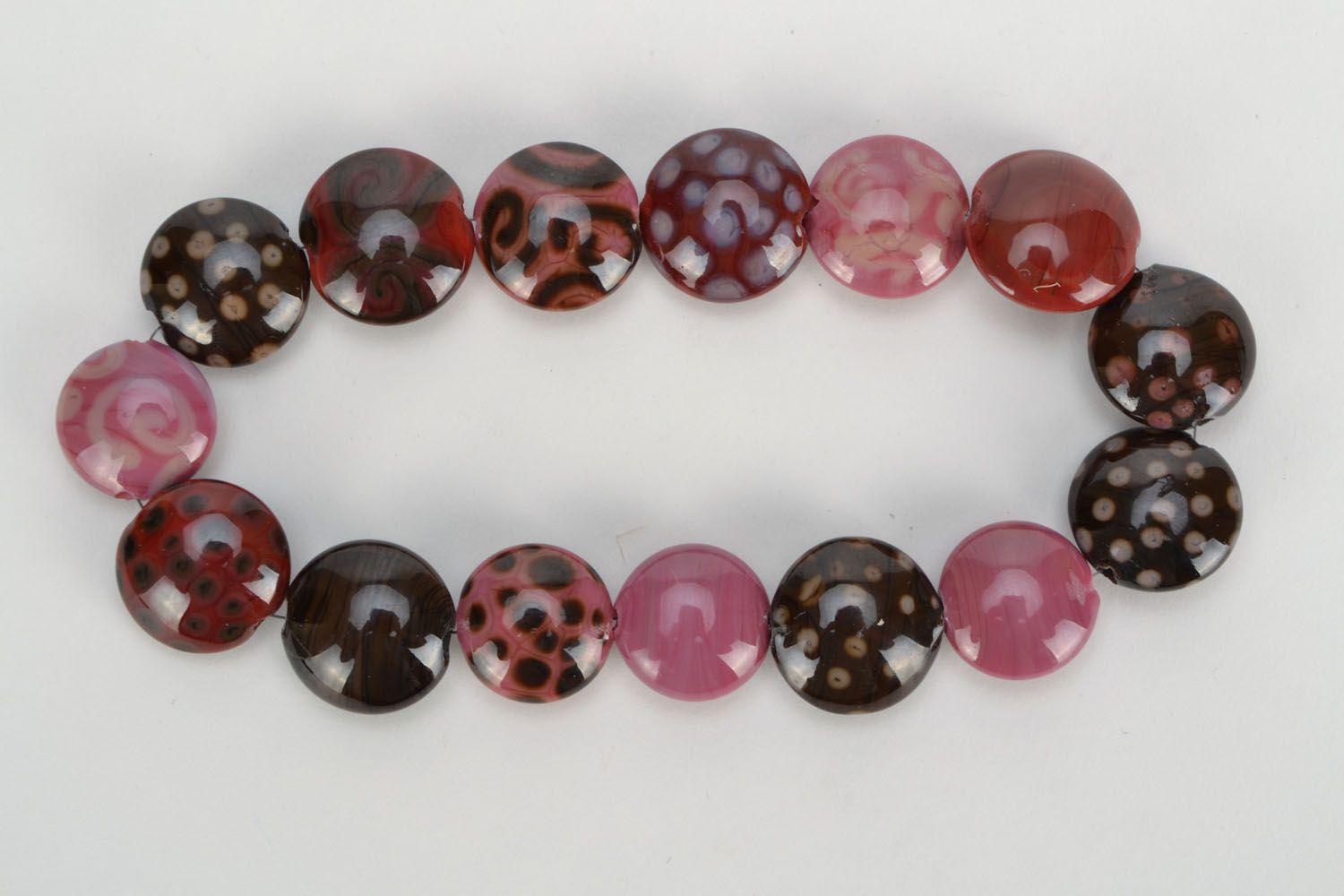 Glass beads made using lampwork technique photo 1