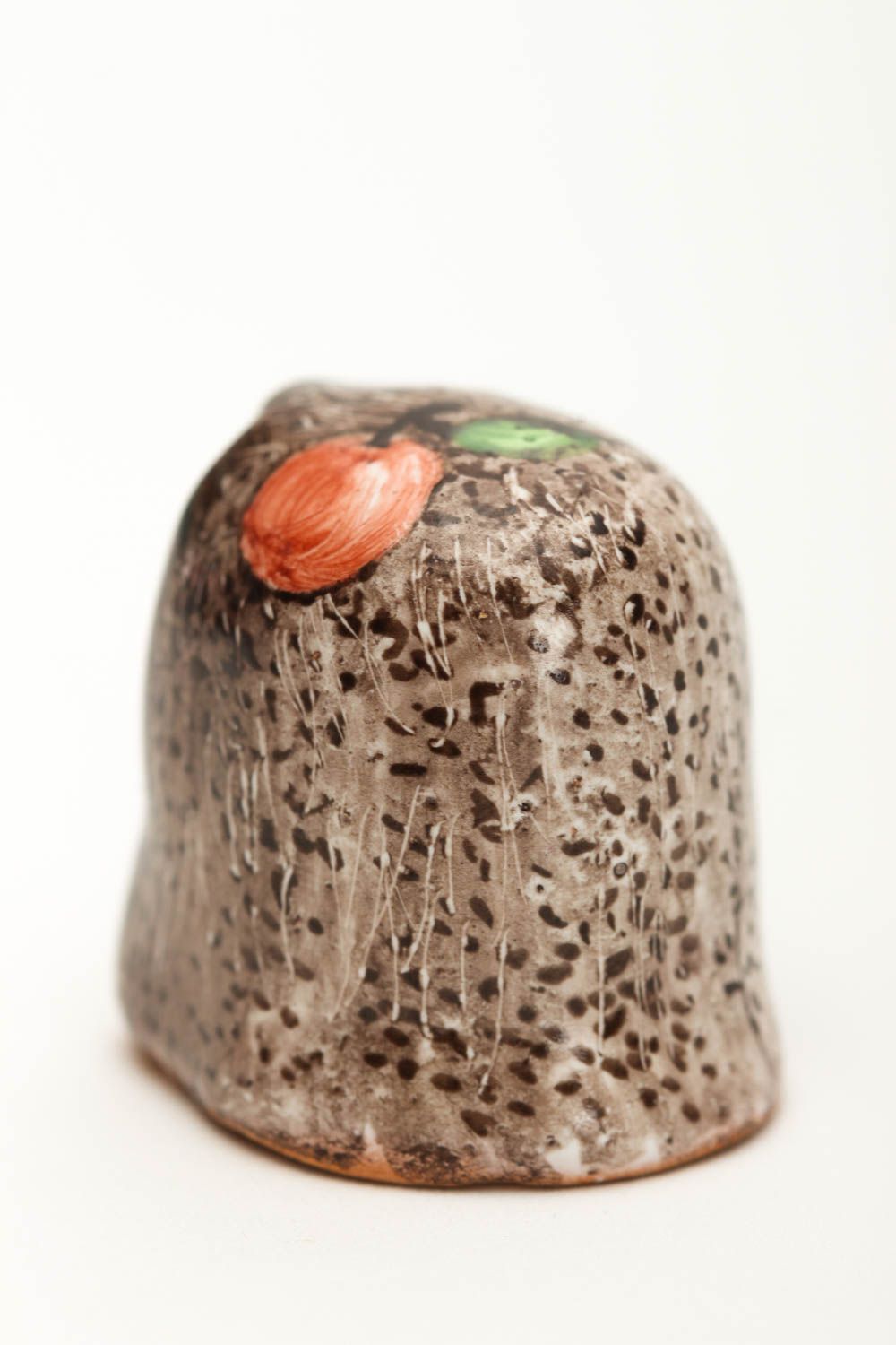 Коллекционный наперсток хэнд мэйд керамический сувенир изделие из глины фото 3