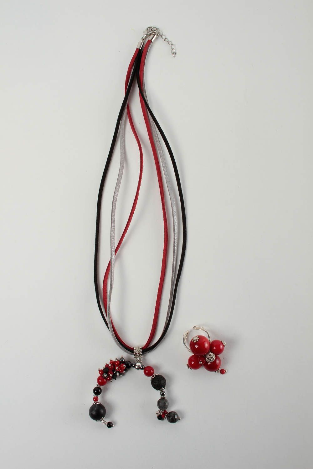 Natural stone jewelry handmade pendant coral ring designer pendant for women photo 5