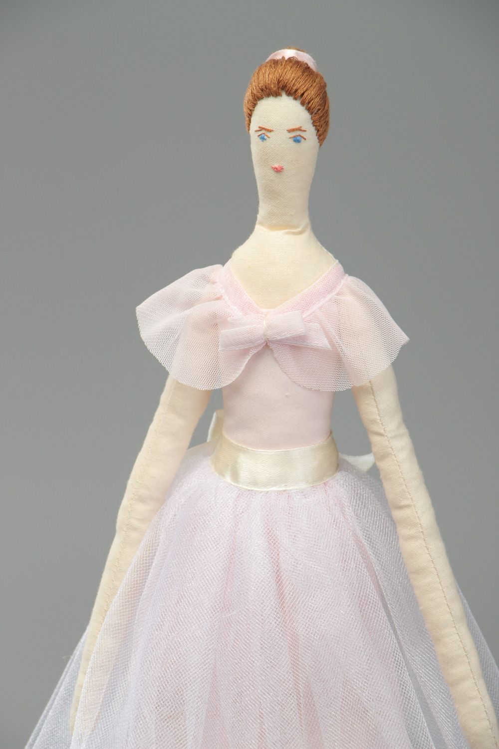 Beautiful handmade designer fabric soft doll Ballerina for interior decoration photo 2