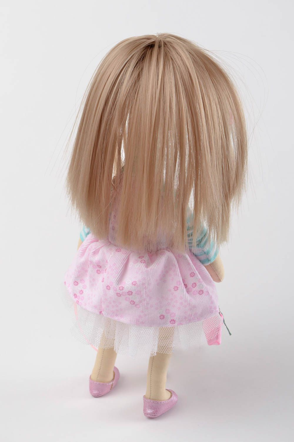 Muñeca artesanal de tejido de algodón para decorar la casa regalo para niñas foto 5