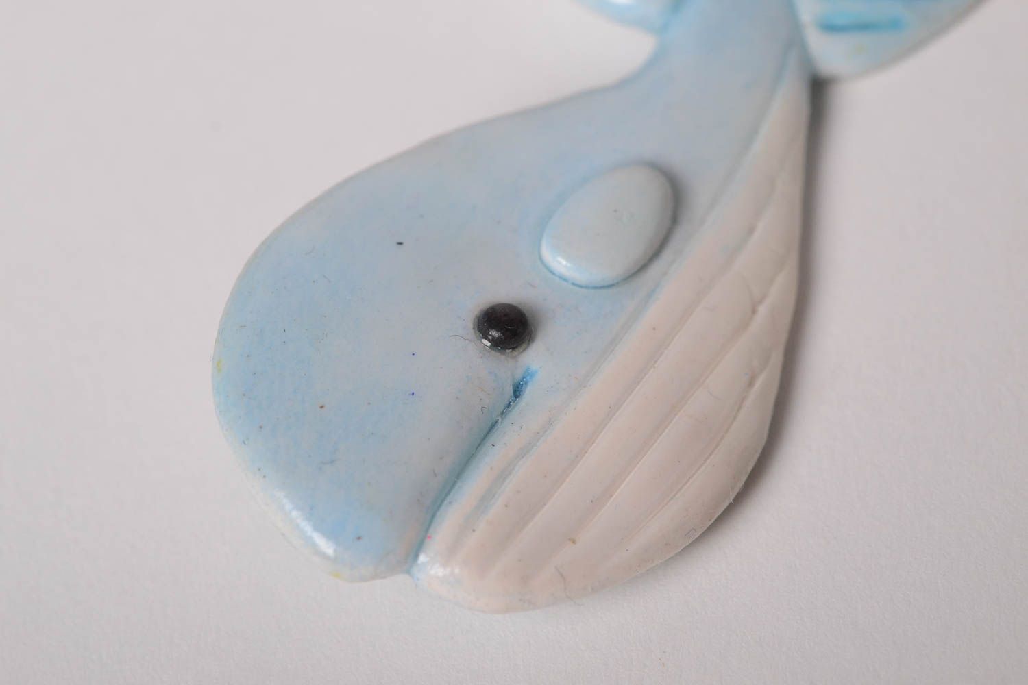 Polymer clay brooch handmade jewelry women brooch whale badges accessories photo 3