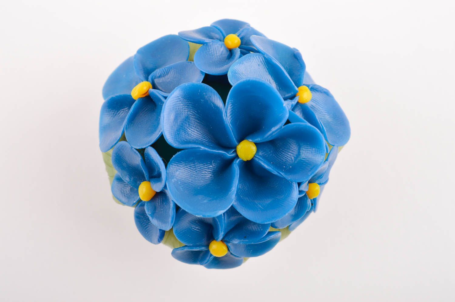 Künstliche Blume in Blau handmade kreatives Geschenk Deko Ideen Küche Veilchen foto 3