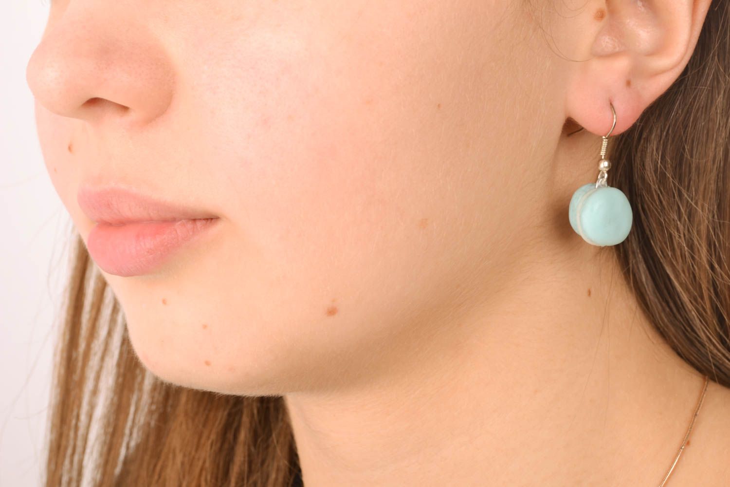 Polymer clay dangle earrings photo 5
