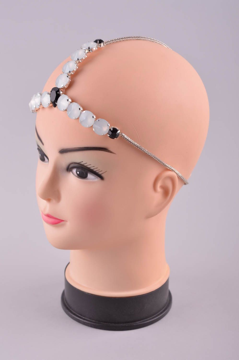 Handgefertigt Kopf Kette Haar Accessoire Damen Modeschmuck ausgefallen foto 2